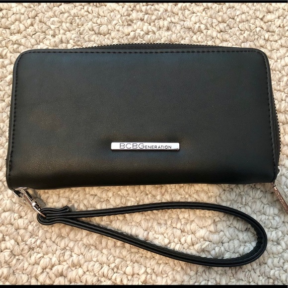 BCBGeneration Handbags - BCBG Black Allison Wristlet/Wallet